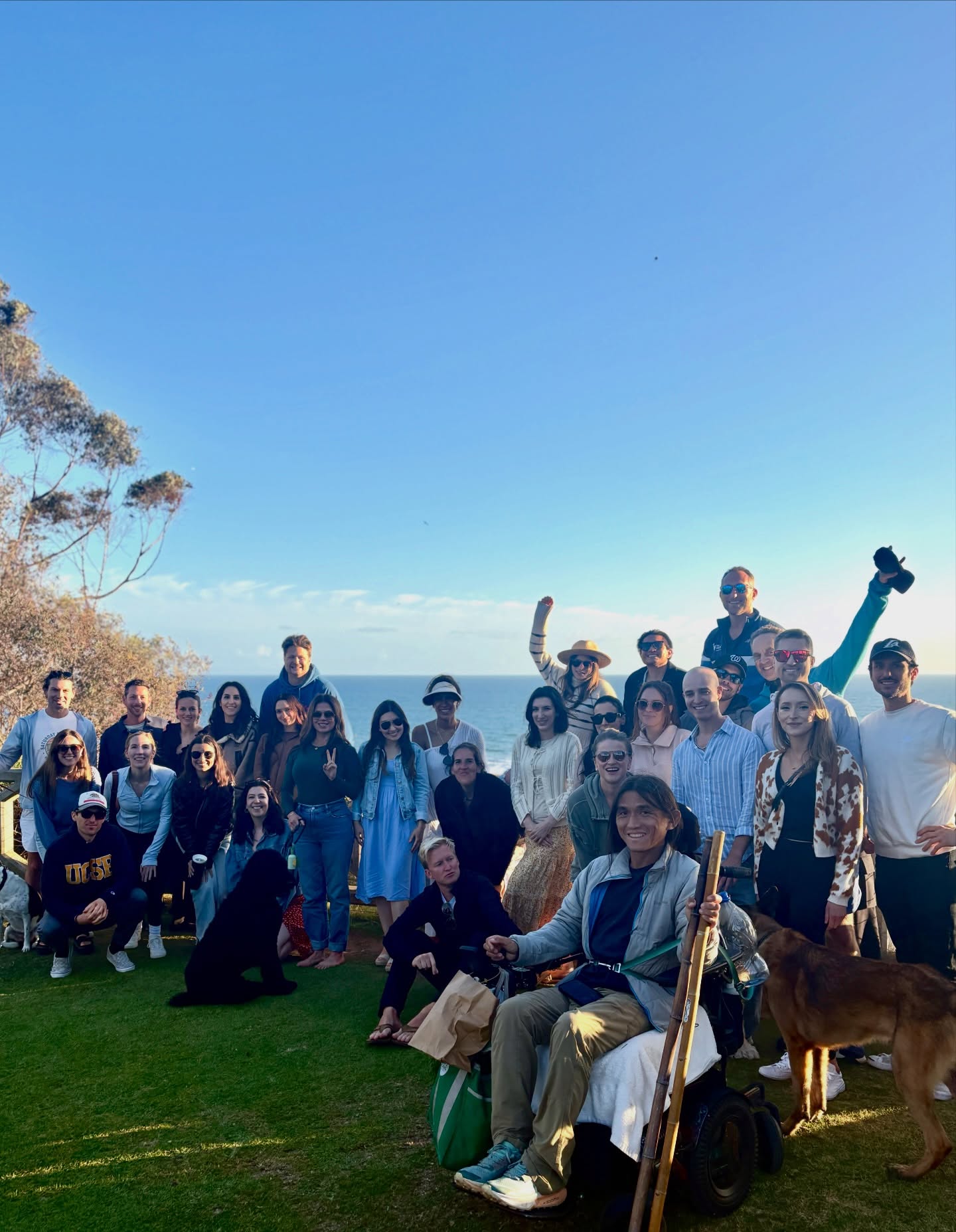 Sunset Club community gathered by the ocean